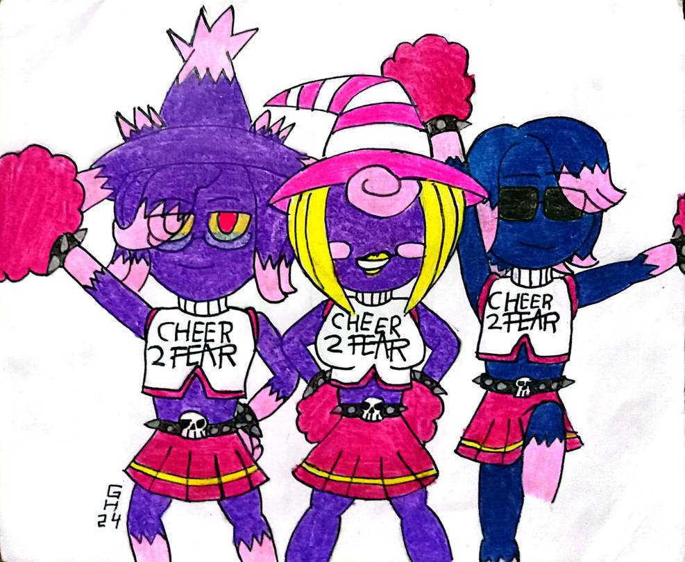 Cheer 2 Fear Cheerleading Ghost by Greenhood-Station on DeviantArt