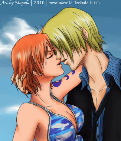 One Piece - Nami and Sanji