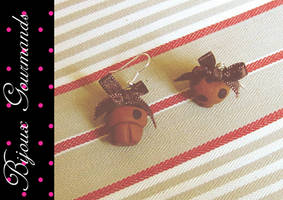 boucles d'oreilles muffins