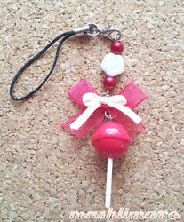 Cherry  Lollypop Phonestrap