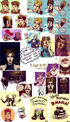 JJBA: Tumblr+Pchat Sketches 05