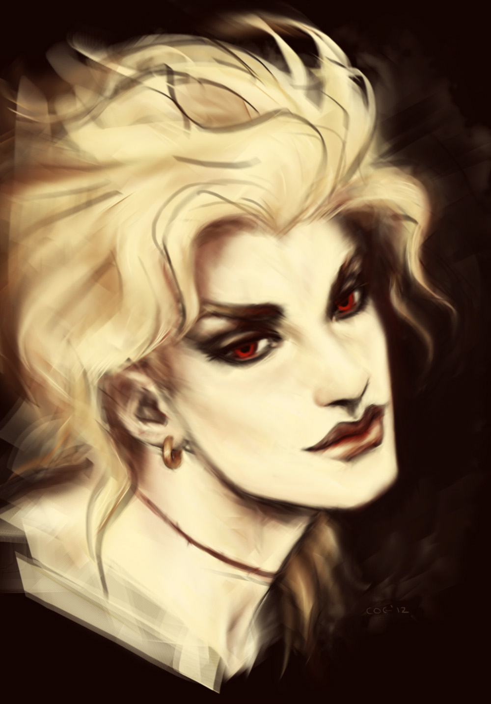 Portrait of Dio Brando from Jojo's Bizarre Adventure