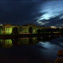 castle of Jelgava at night