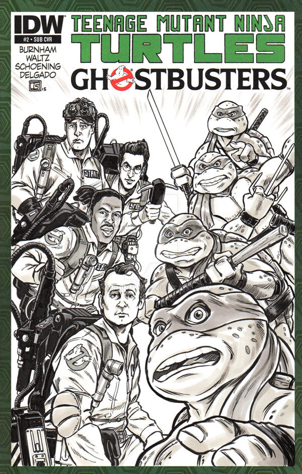 Ghostbusters TMNT Sketch Cover