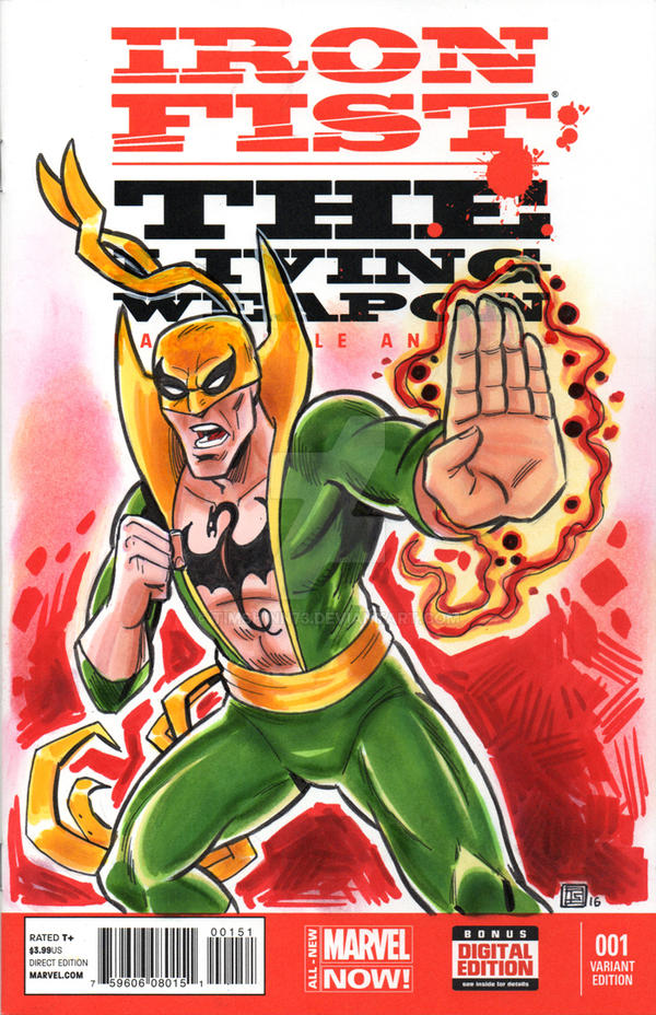 Iron Fist Sketch Cover