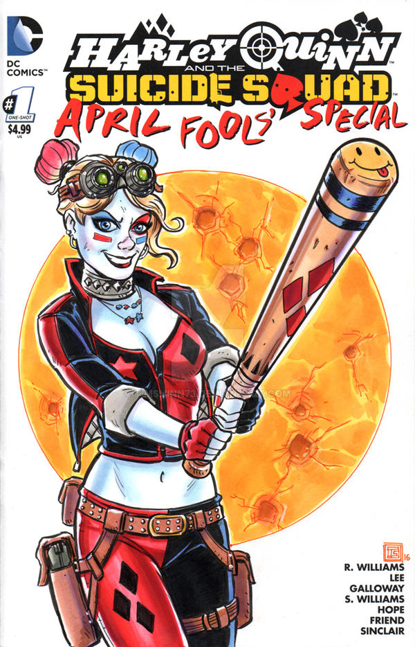 Harley Quinn Suicide Squad Sketch Cover