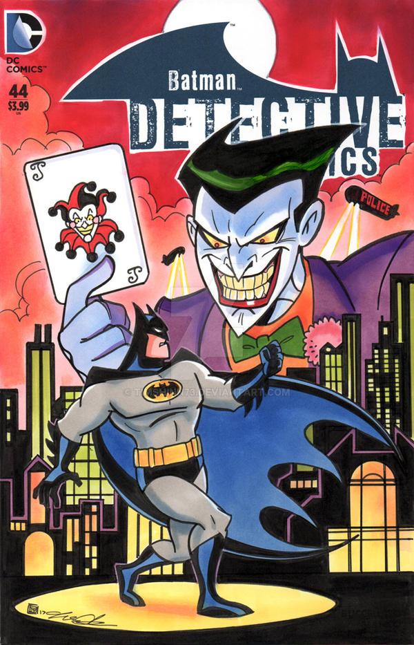 Batman Joker Detective Comics Sketch Cover by timshinn73 on DeviantArt