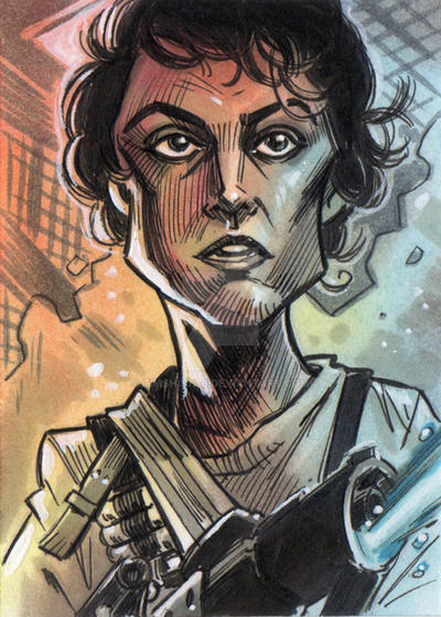 Aliens Ripley Vector Aliens Ripley Skeych Card by timshinn73 on DeviantArt