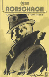 Watchmen Rorschach Sketch Cover