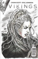 Vikings Lagertha Sketch Cover