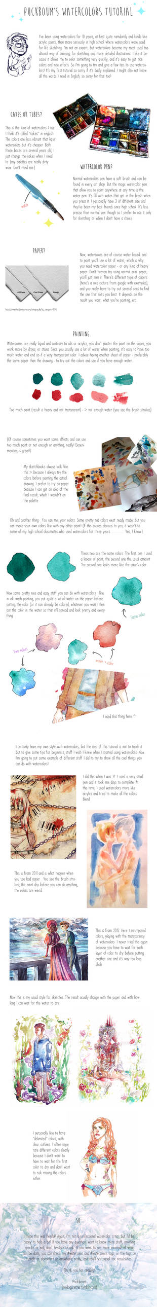 Watercolors tutorial