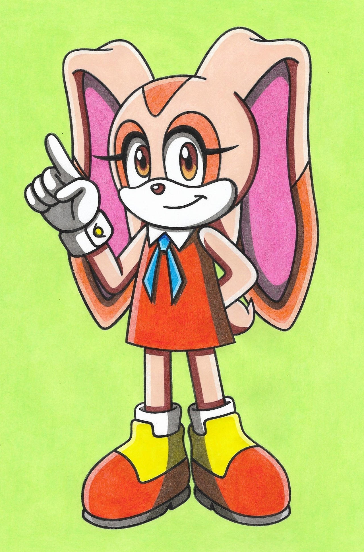 Cream The Rabbit Back View Cream The Rabbit! by Krisztian1989 on DeviantArt