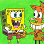 Art Trade: SpongeBob and Lazlo Shake Hands