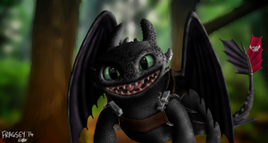 Toothless From Sketch - Digital Painting.