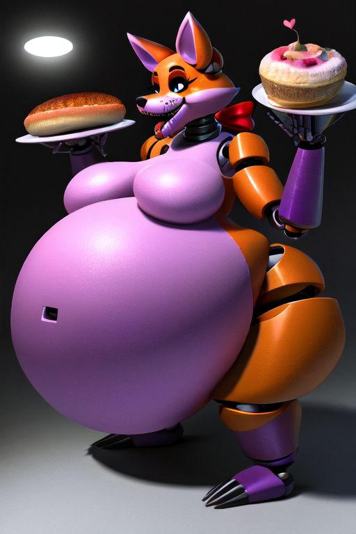 Fat Deviantart Robot fat robot fox holding food by jamiespeed7up on DeviantArt