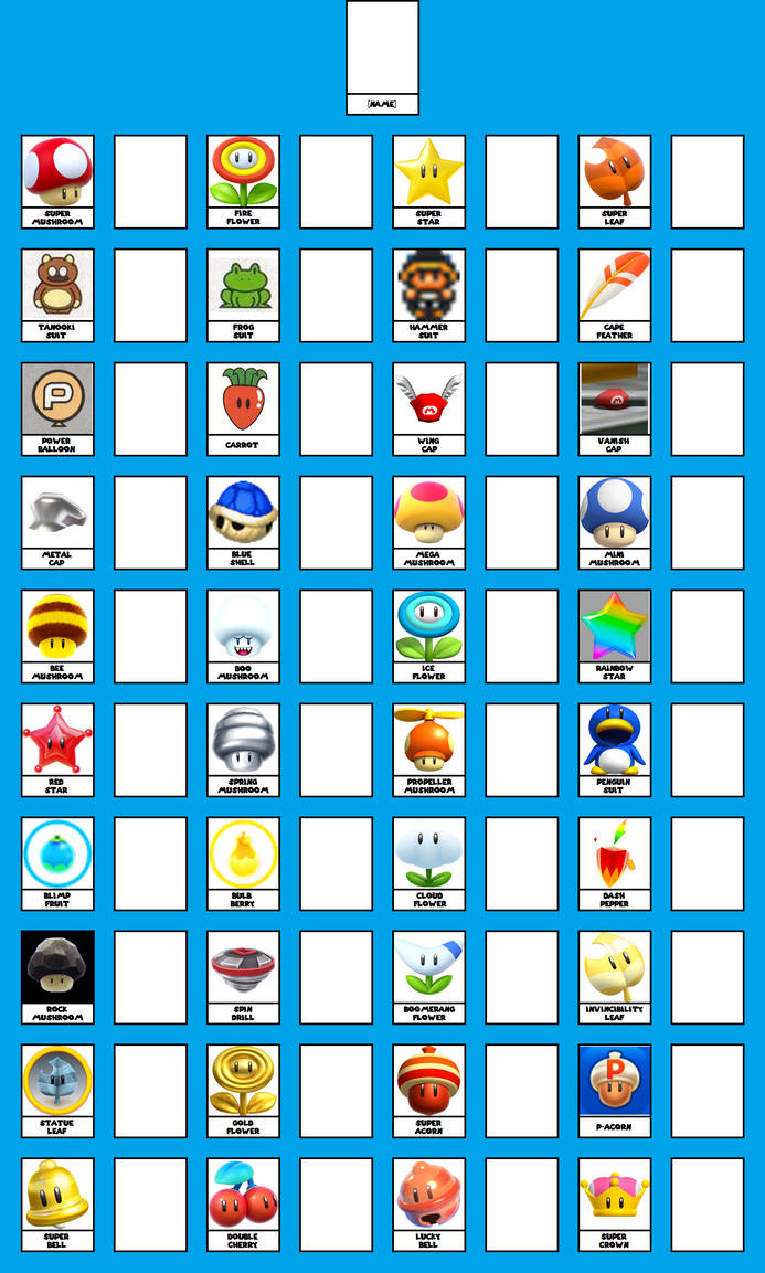 Mario Power-Ups by kyurem2424 on DeviantArt