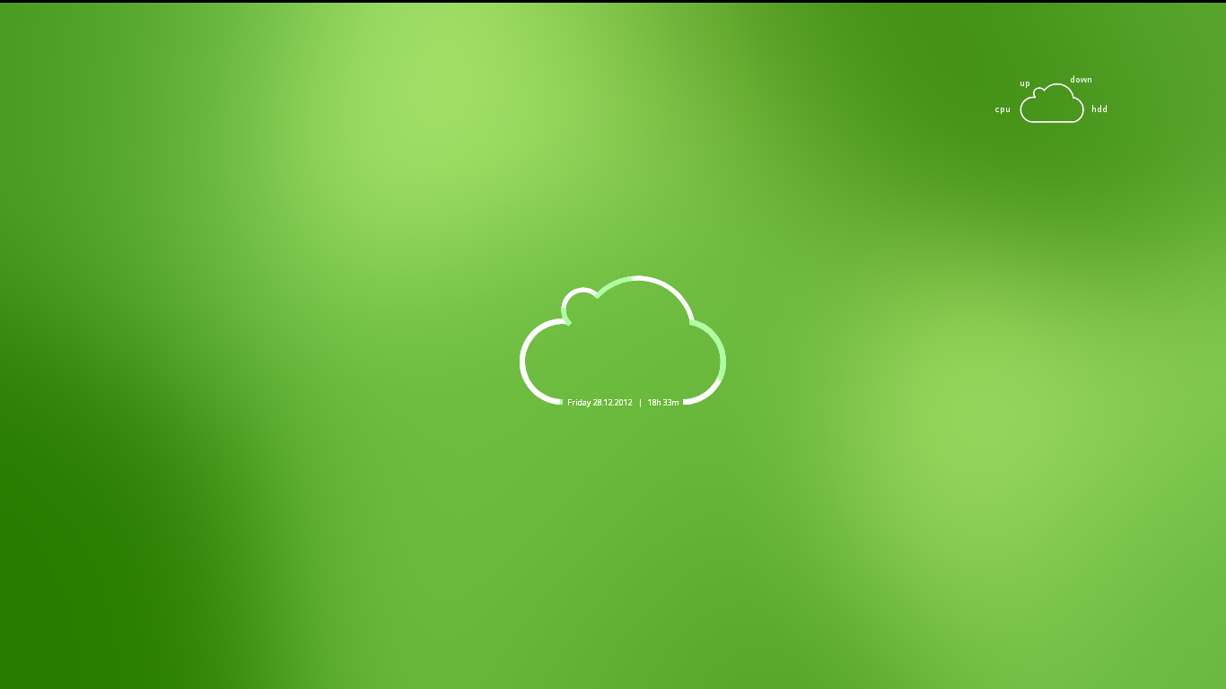 cloud conky - preview