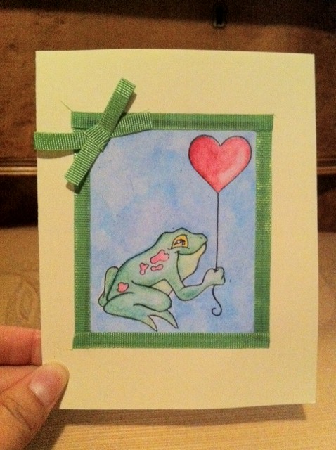 Frog Card- Green