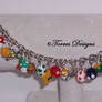 Super Mario Charm Bracelet Nintendo Handmade