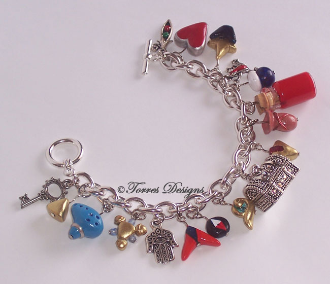 Handmade Custom Ocarina of Time Charm Bracelet