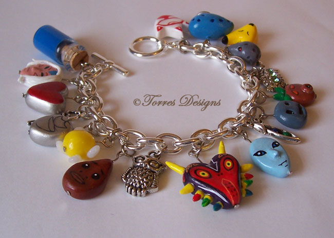 Handmade Custom Majora's Mask Charm Bracelet ZELDA