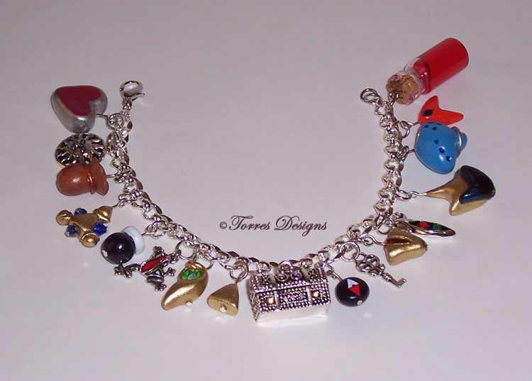 Ocarina of Time Charm Bracelet LOZ Handmade