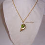 1st Smooth Glass Kokiri Emerald Necklace Handmade