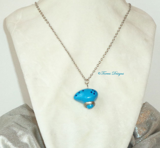 Zelda Ocarina of Time Pendant Necklace Hand Sculpt