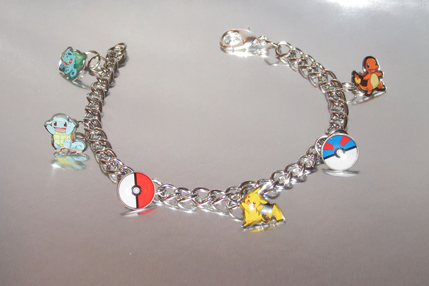 Custom 1st Generation Pokemon Charm Bracelet