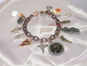 Custom OOAK Supernatural Charm Bracelet