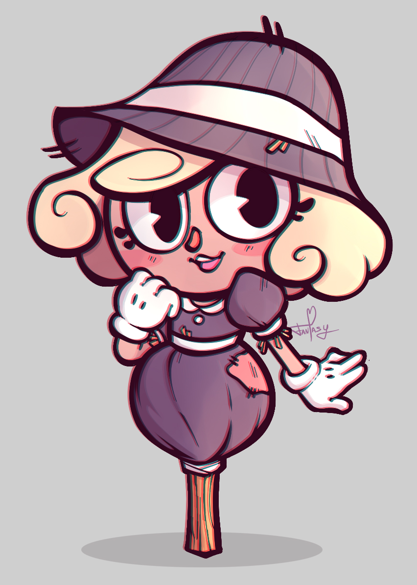 CupHead Oc - Cute Scarecrow