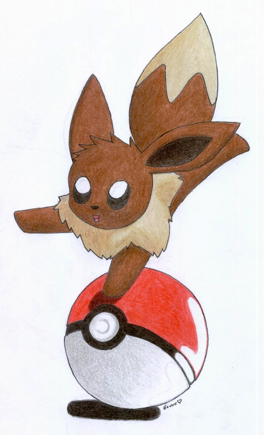 Eevee and Pokeball