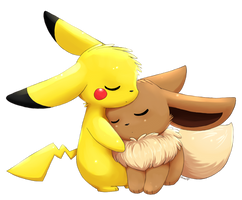 Eevee+Pikachu