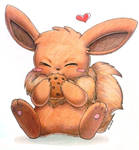 Eevee Eating a Cookie by Togechu Eevee Eating a Cookie by Togechu