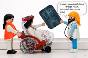 Playmobil Bride suffers