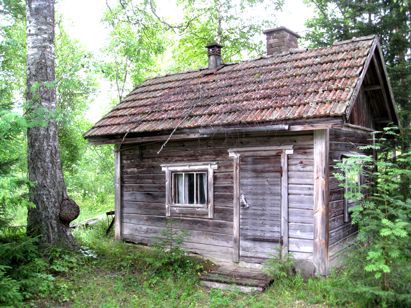 Old forest hut