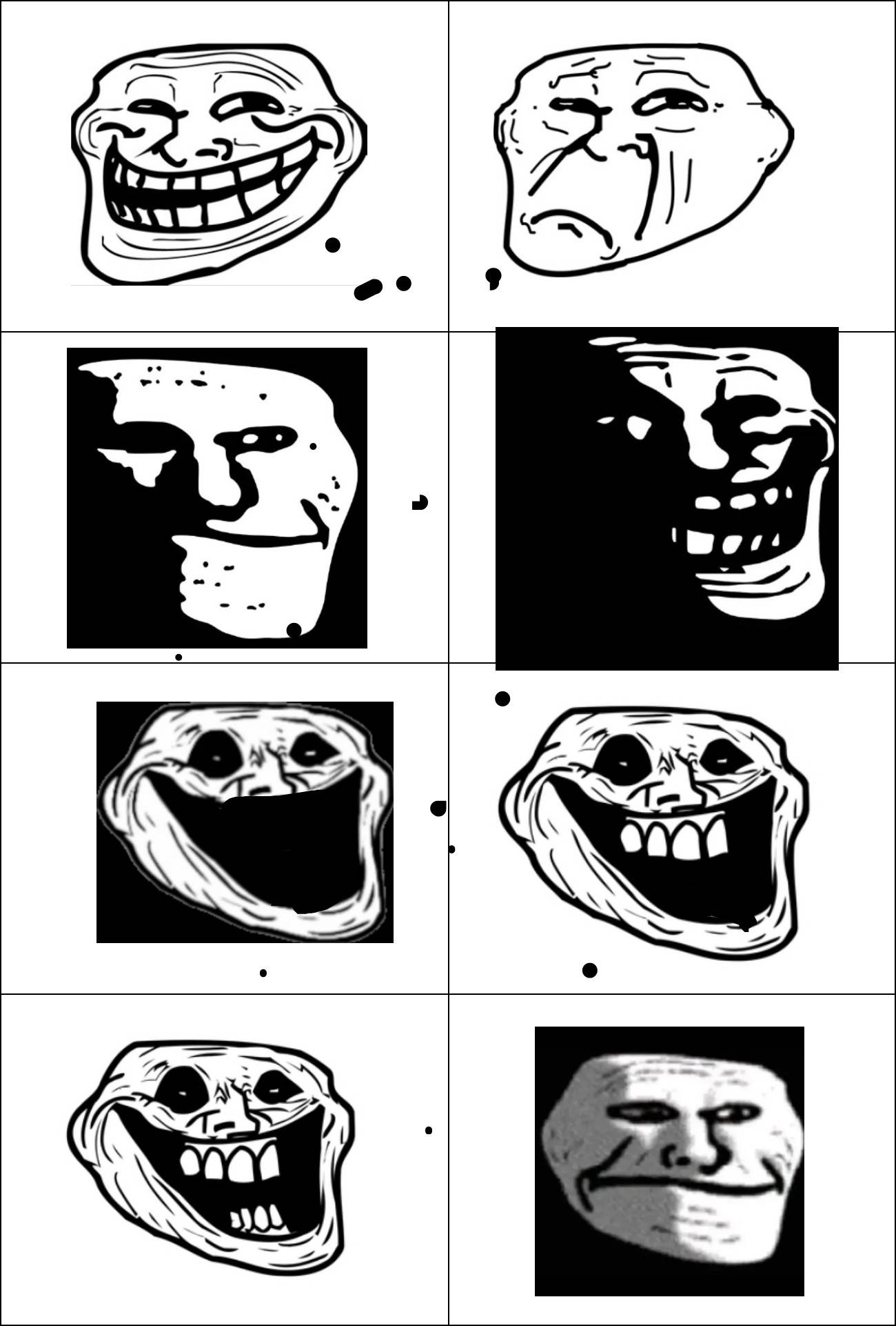 Troll face, Meme faces, All meme faces