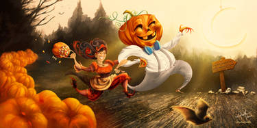 Digital Illustration - Halloween gift art