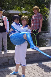 Merman Haru and Sailor Makoto