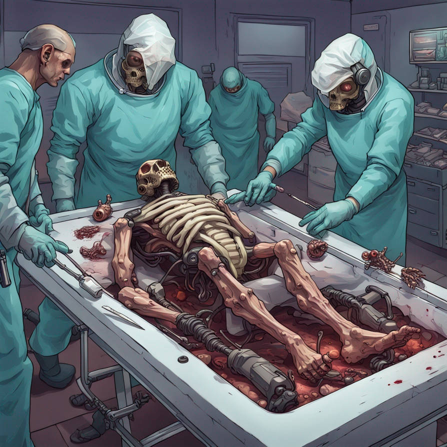 A human bot fly crawling out of a dead bodies ear