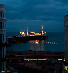 Brighton Pier by night