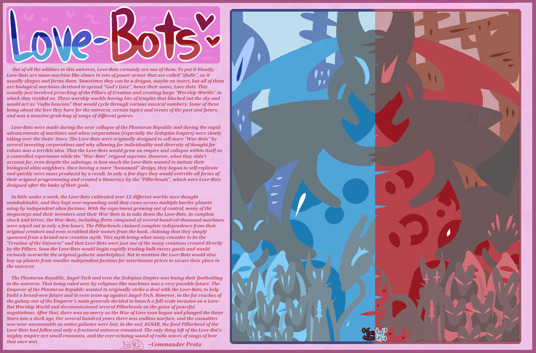 Species of Skin to Scales: Love-Bots by TwistedHensley on DeviantArt