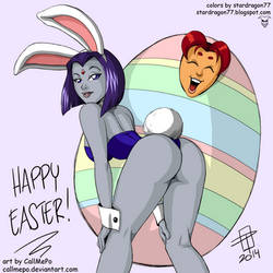 Happy Easter from Raven and Starfire