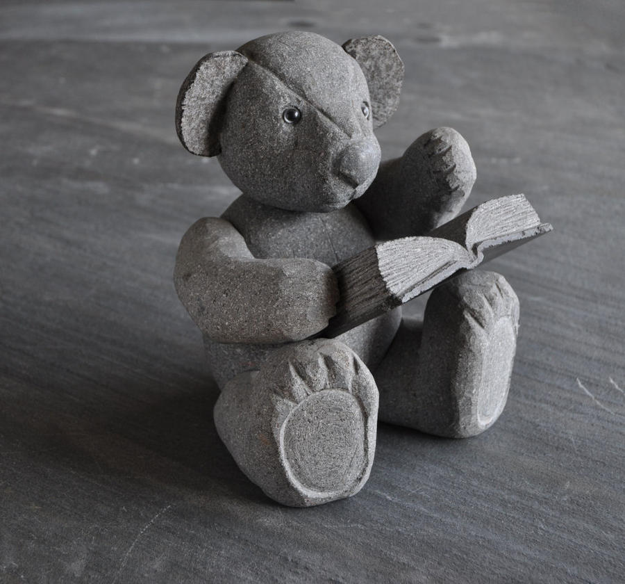 Stone teddy bear