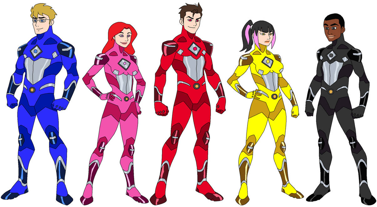 Power Rangers (no helmets) by autisim-man on DeviantArt