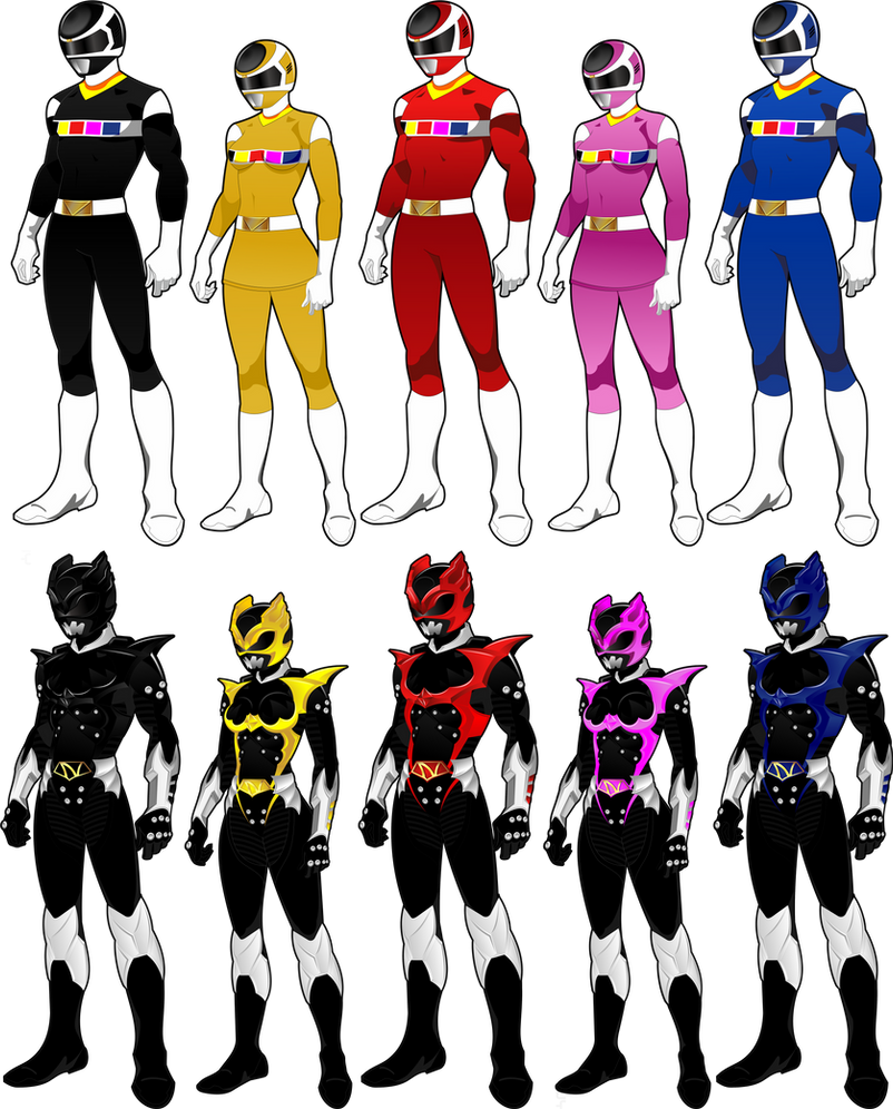 Power Rangers in Space vs Psycho Rangers by autisim-man on DeviantArt