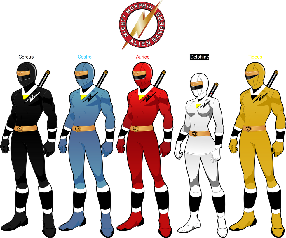 Alien Rangers Artwork Mighty Morphin Alien Rangers by autisim-man on DeviantArt