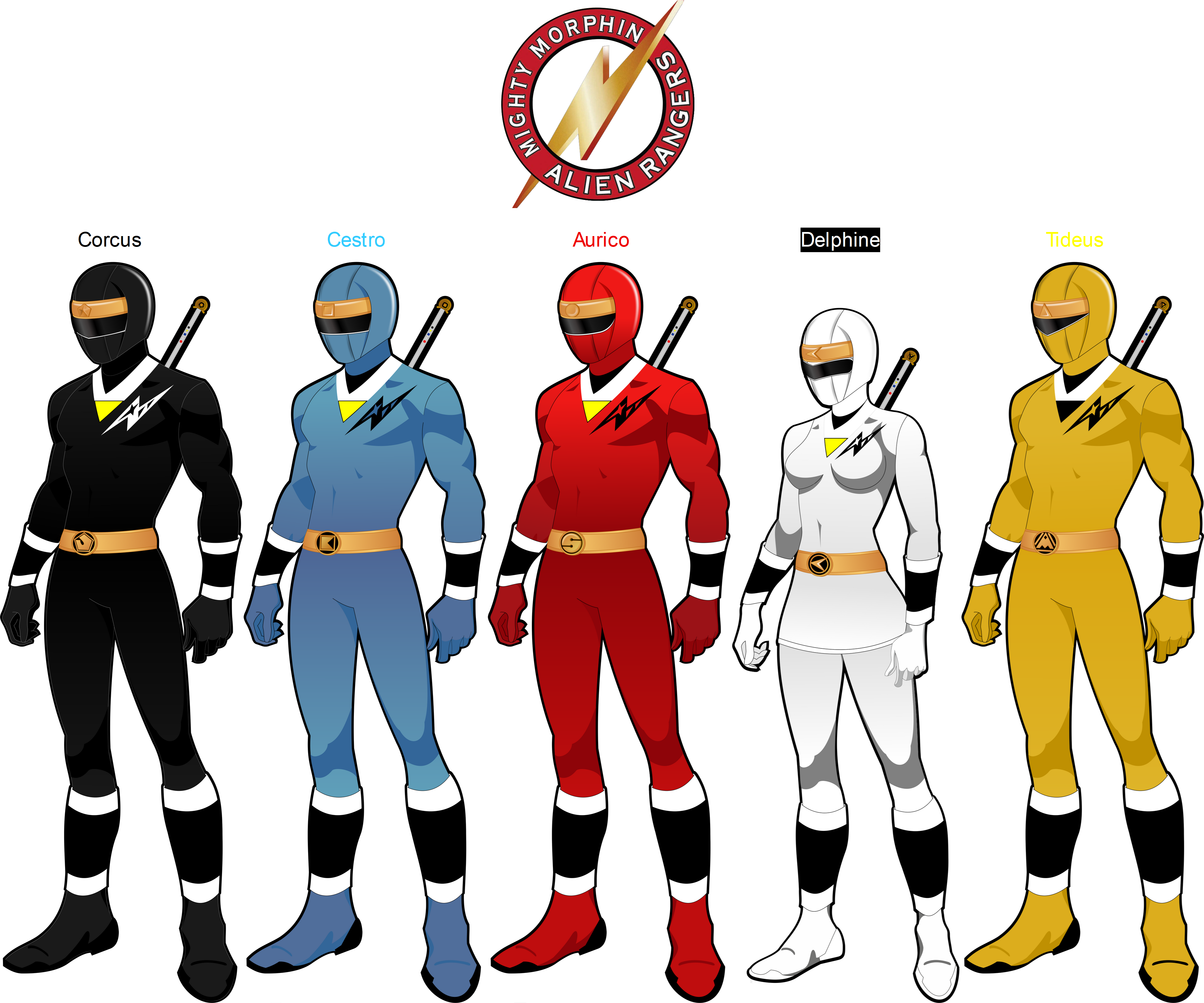 Alien Rangers Deviantart Mighty Morphin Alien Rangers by autisim-man on DeviantArt