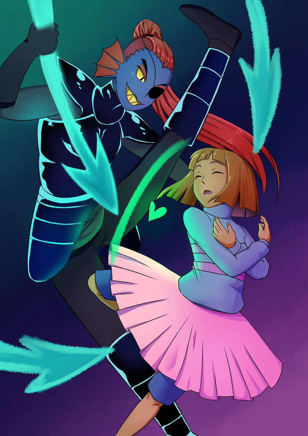 UT: Dancetale- Undyne V.S. Frisk