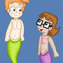 Matt and Inez As Mermaids